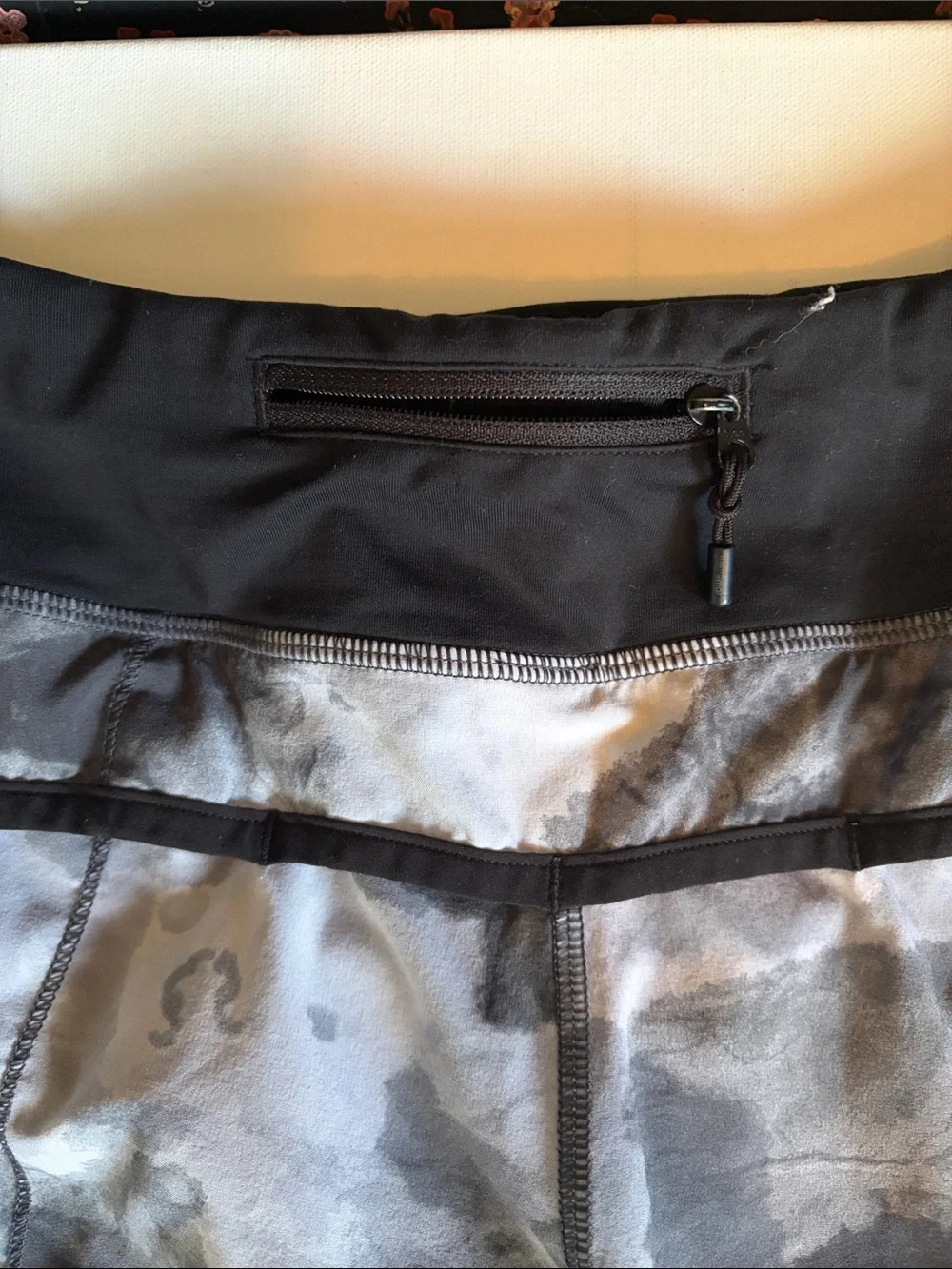 lululemon athletica Black and Gray Women's Running Shorts