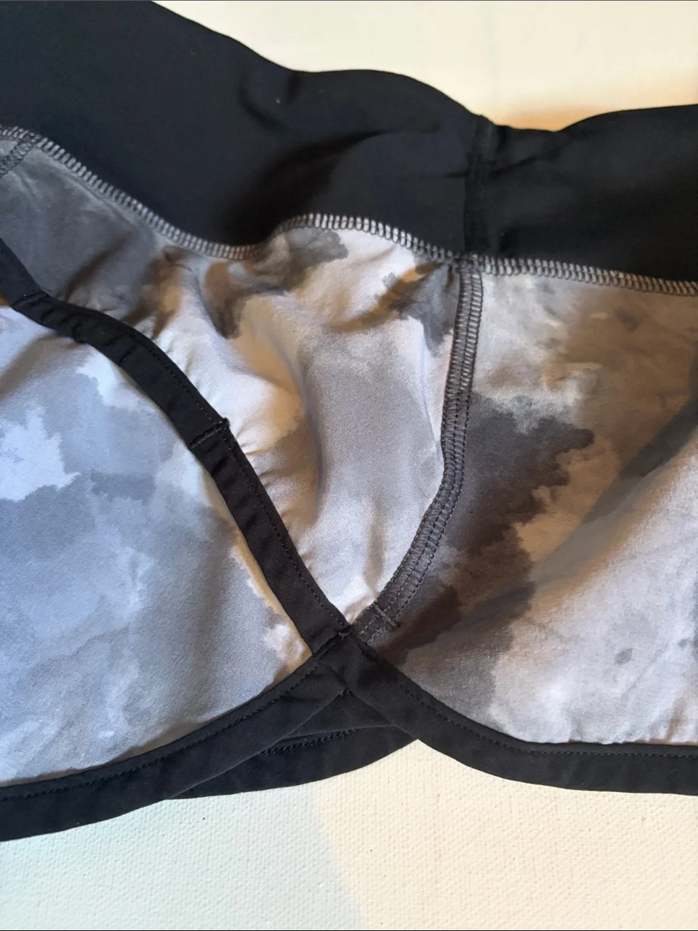 lululemon athletica Black and Gray Women's Running Shorts
