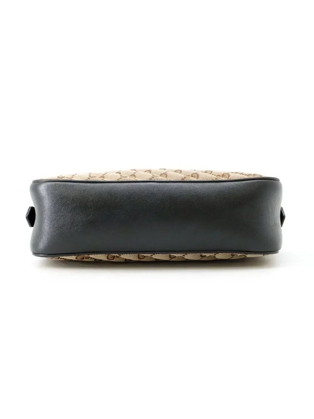 Gucci Shoulder Bag GG Marmont Canvas Leather Black