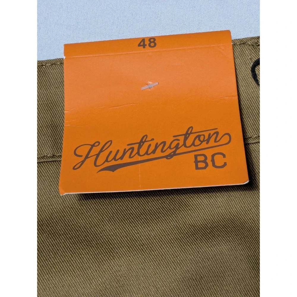 HUNTINGTON BC Men Big & Tall  48 (Actual 50x12) British Khaki Cargo Shorts NEW‎
