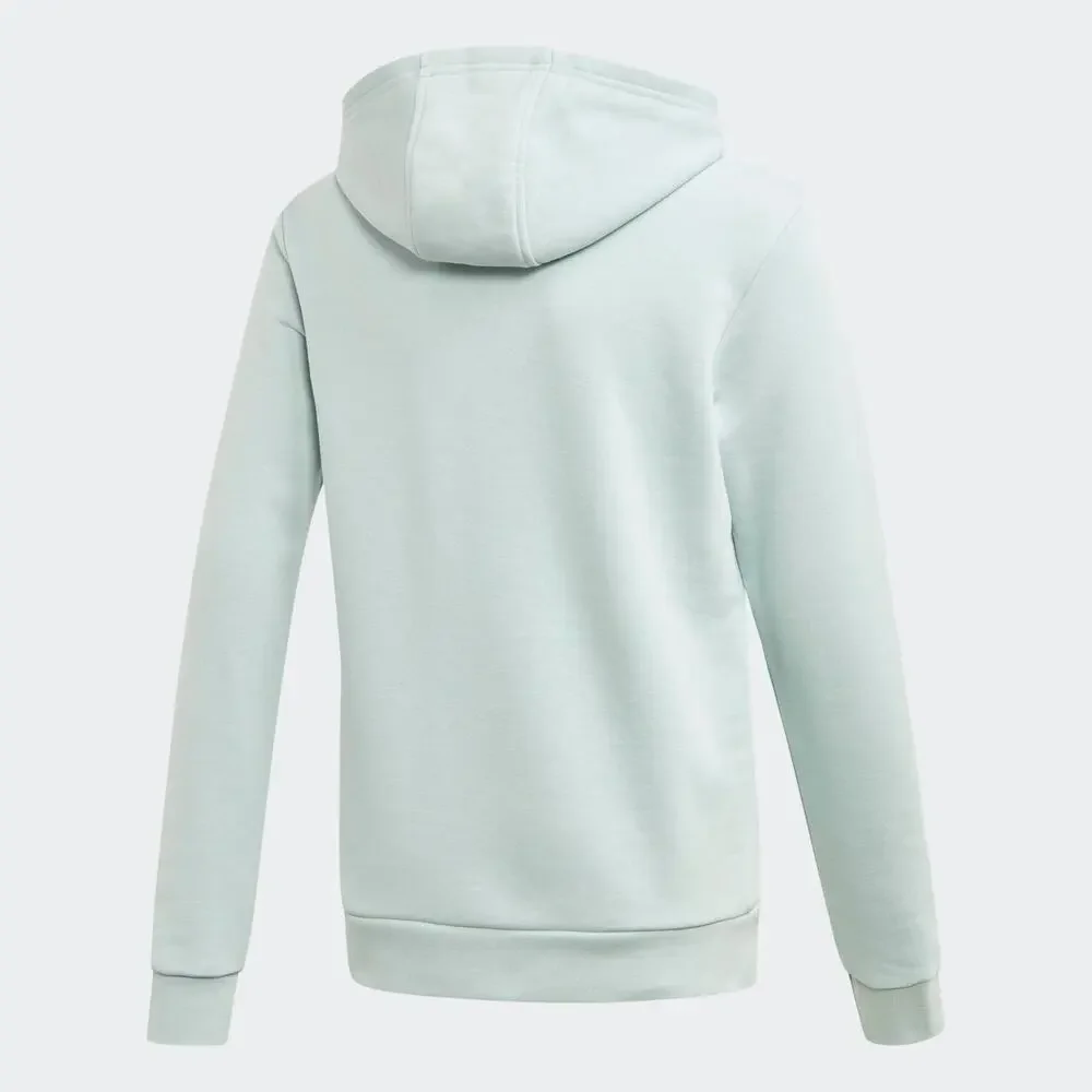 Adidas Kids Unisex Vapour Green / White Trefoil Hoodie Sweatshirt Size XS NWT