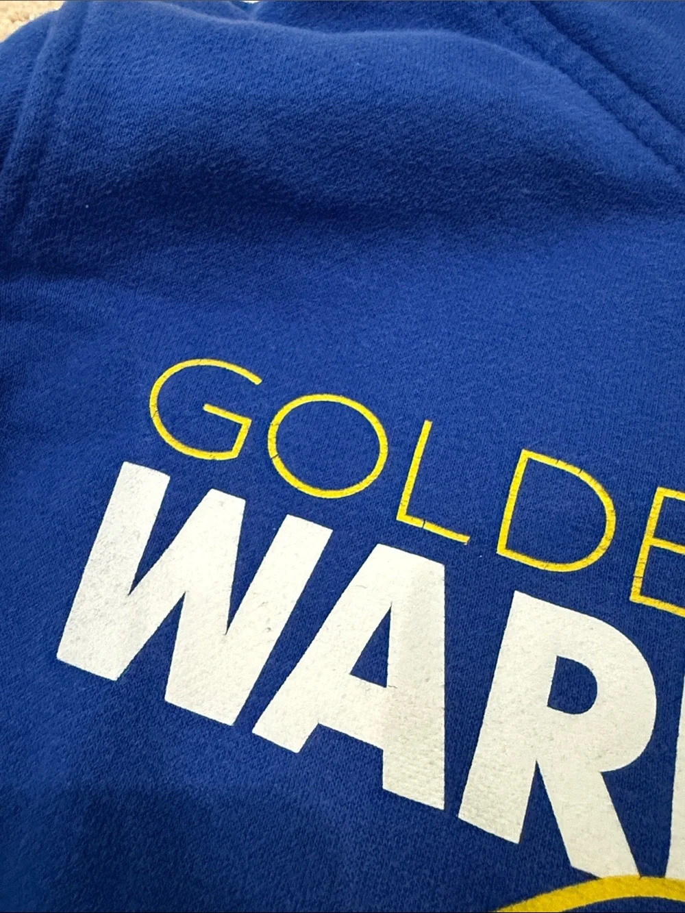 adidas Royal Blue Golden State Warriors Pullover Hoodie