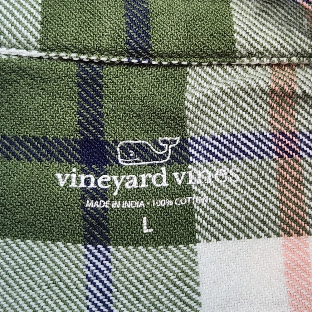 Vineyard Vines Boys‎ Plaid Flannel Button Down Shirt Casual Warm Preppy Classic