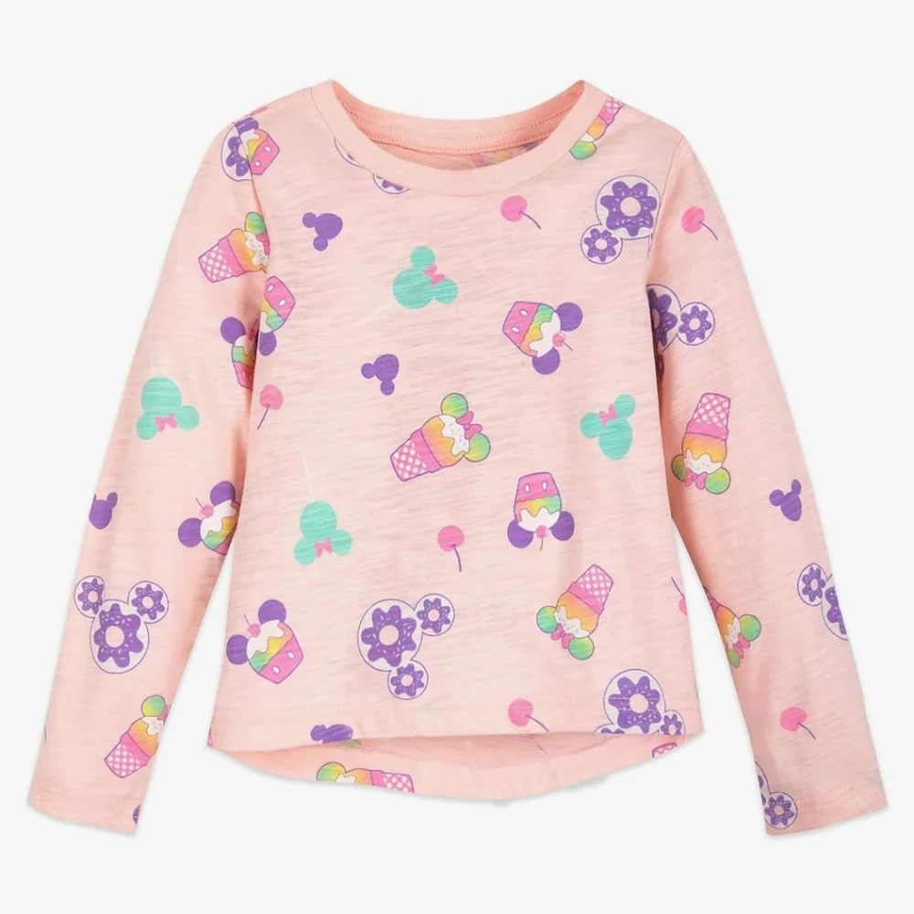 Disney Toddler Girls Treats Long Sleeve T-Shirt Size XXS 2-3