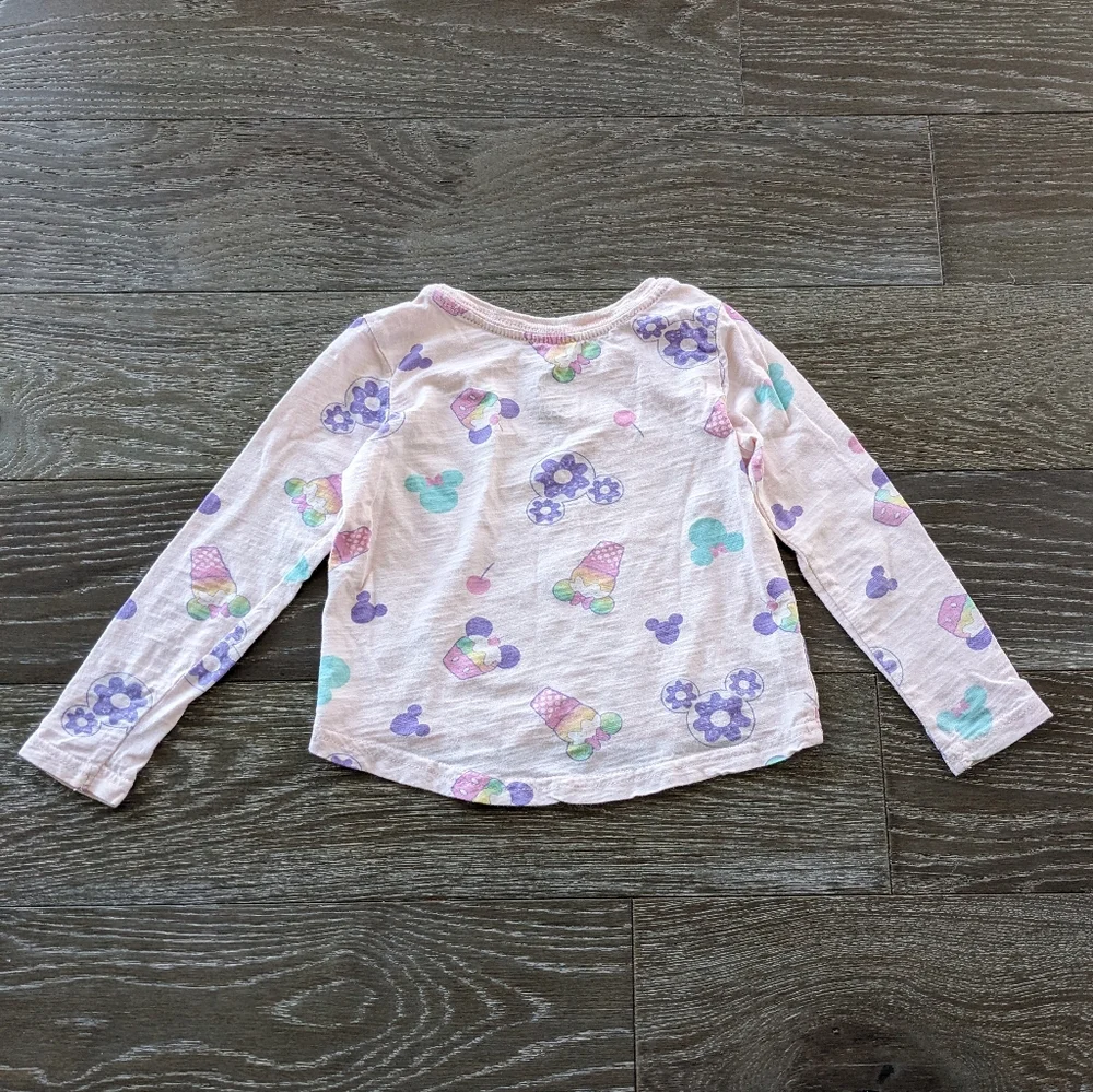 Disney Toddler Girls Treats Long Sleeve T-Shirt Size XXS 2-3