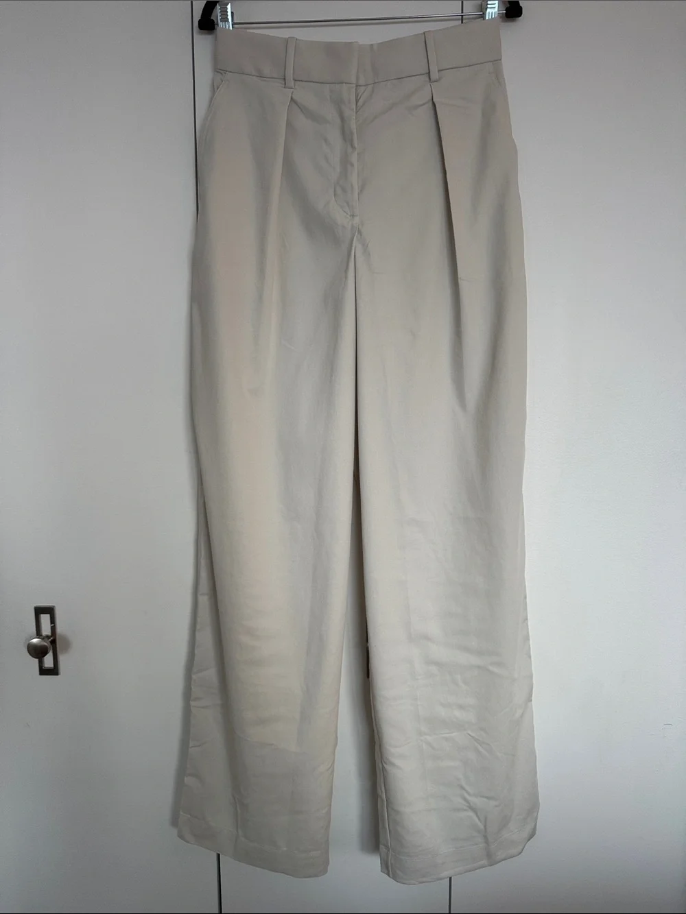 Lululemon Wide Leg Cream Trousers
