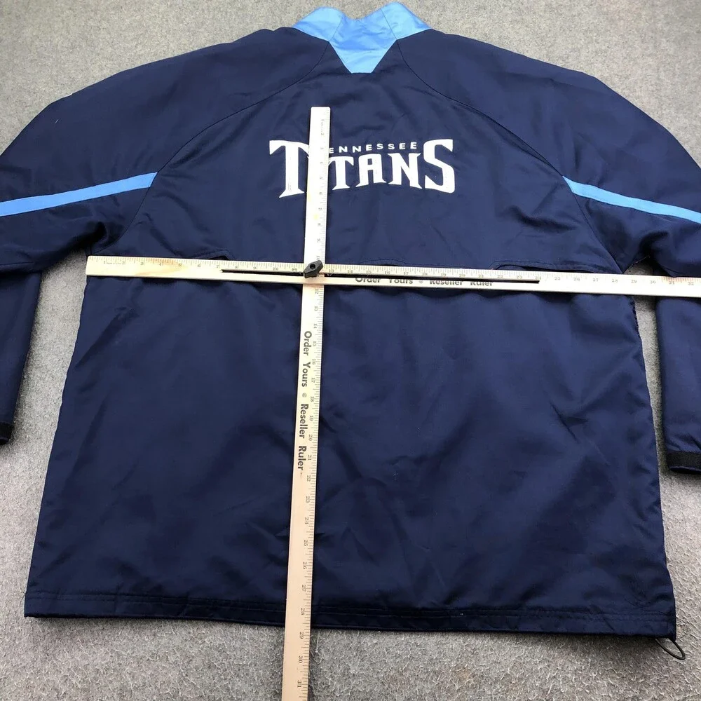 Tennessee Titans Jacket Mens 3XL Blue NFL Football Reebok On Field Full Zip