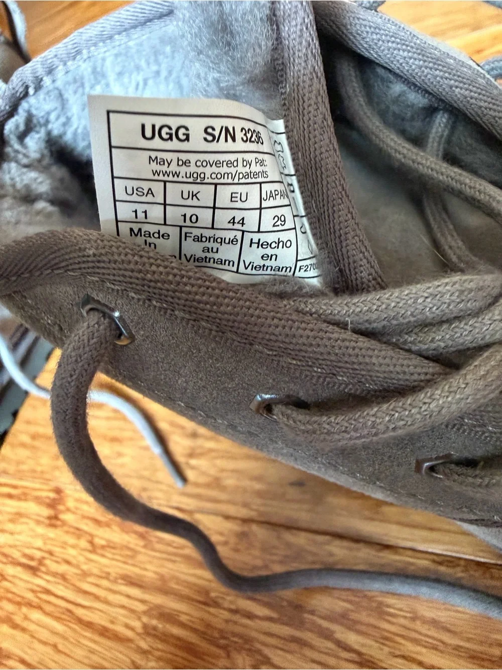 UGG size clean