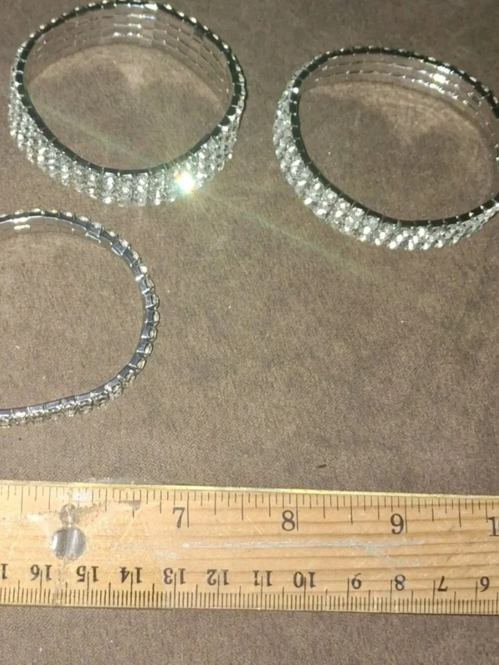 Choose One Crystal Rhinestone Stretch Bracelet Multirow Formal Bridal