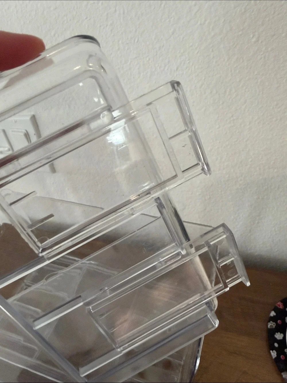 N/A transparent stackable