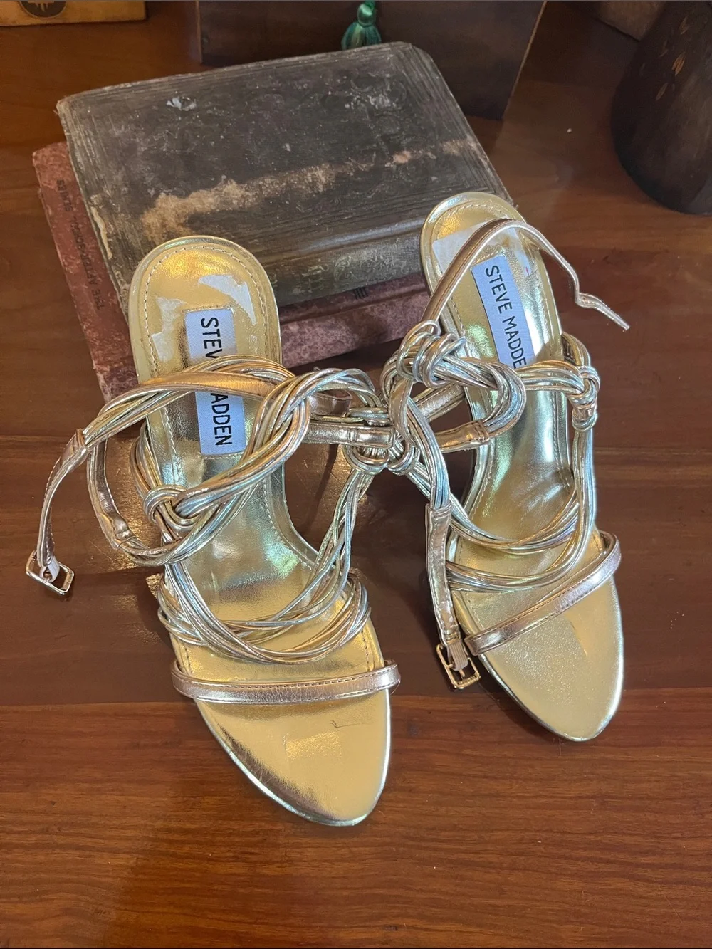 Steve Madden sandals illustrative without