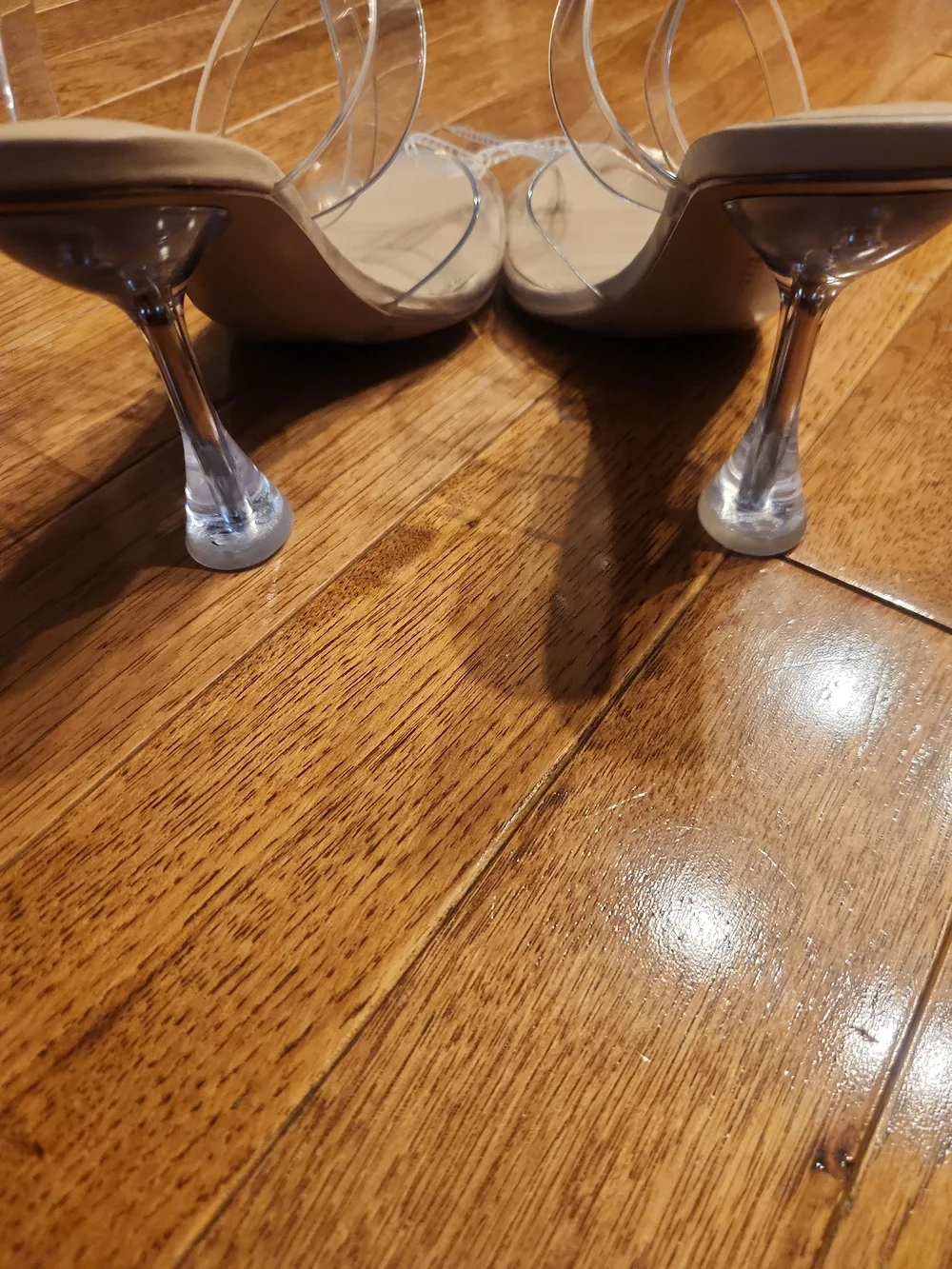 Gianni Bini clear size sandals
