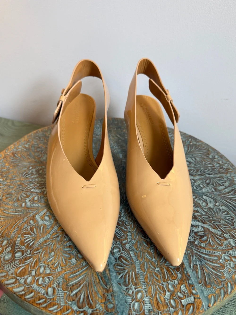 MERCEDES CASTILLO slingback mercedes patent
