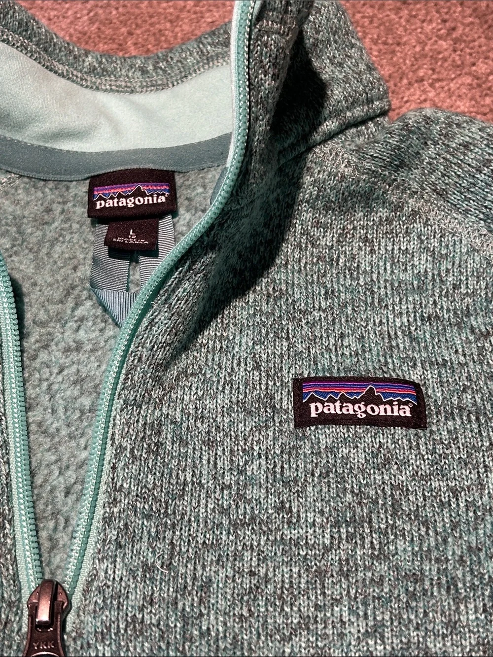 Patagonia heathered mint