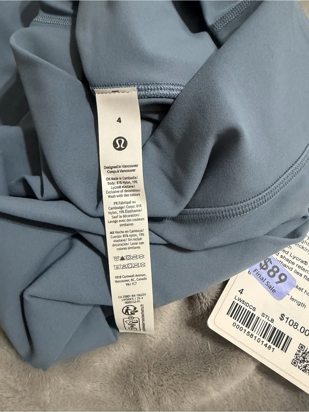lululemon athletica nwt color