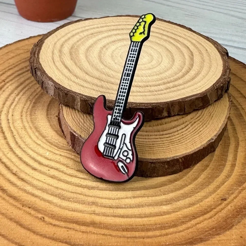 Electric Guitar Rock Enamel Pin/ Brooch