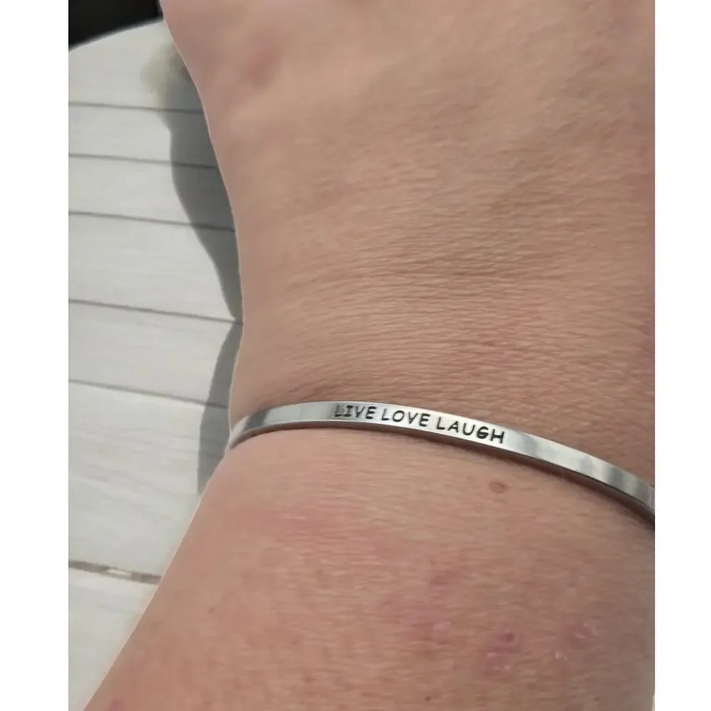 Caring Cuffs 'Live Love Laugh