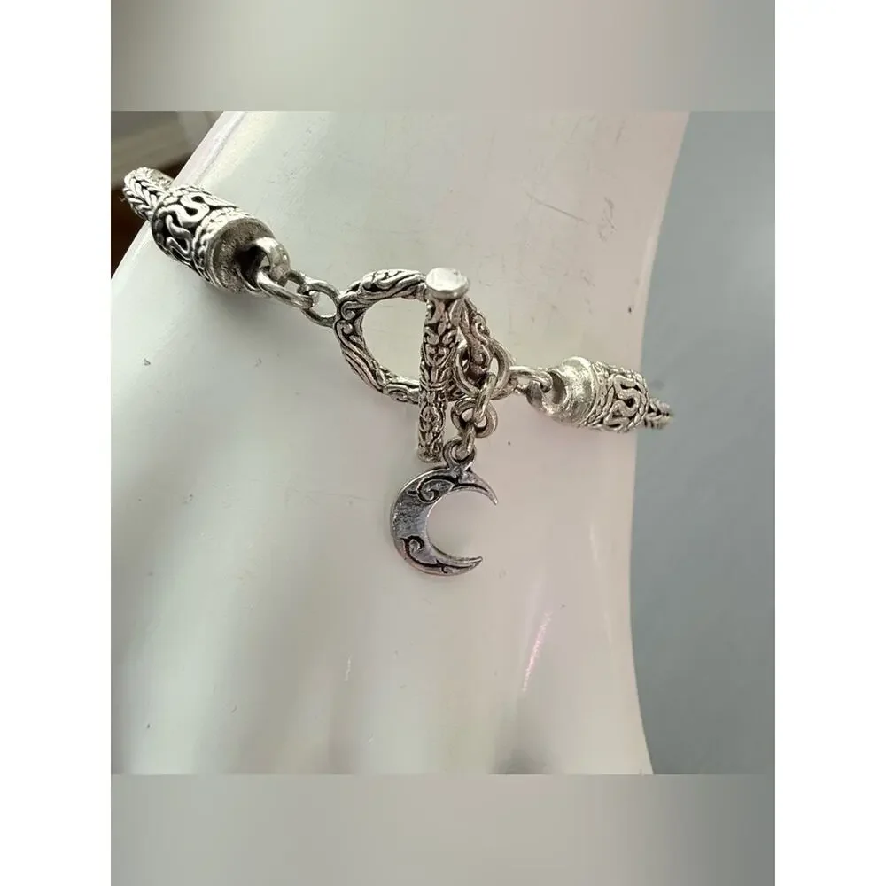 925 sterling silver filigree Turquoise Foxtail Bracelet