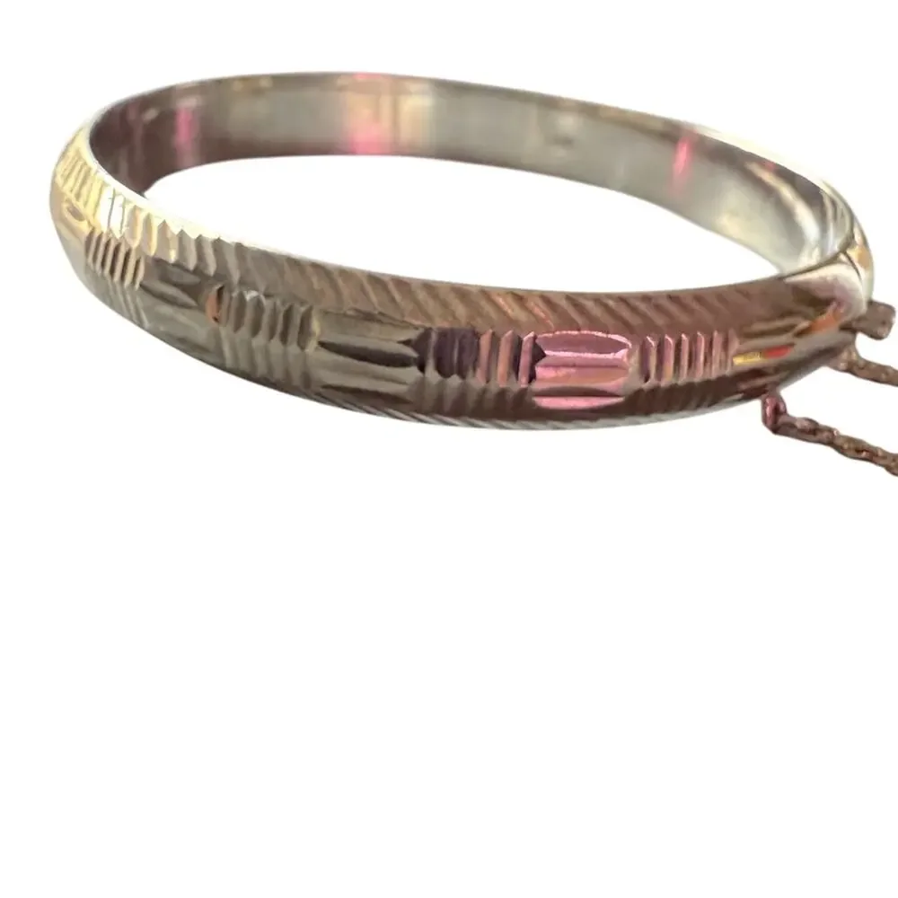 925 Sterling Silver Bangle Bracelet VINTAGE