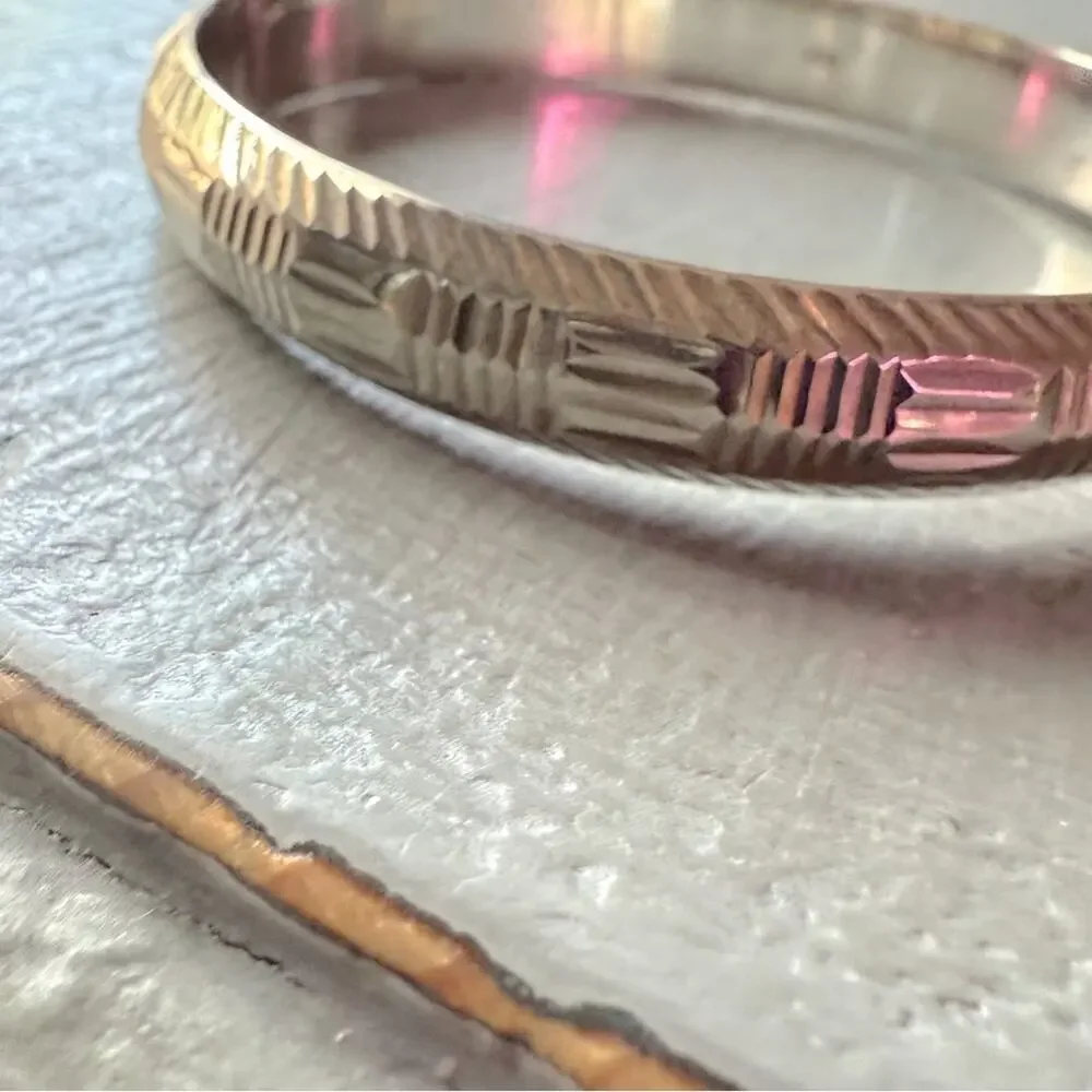 None silver bangle bracelet