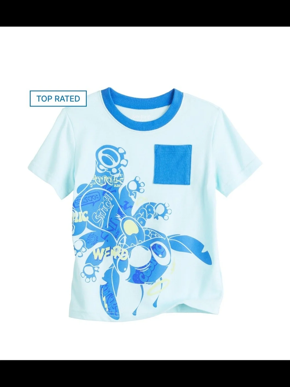 🌻 NWT Disney Lilo & Stitch Toddler / Boys Graphic Pocket Tee multi sizes 3T & 5