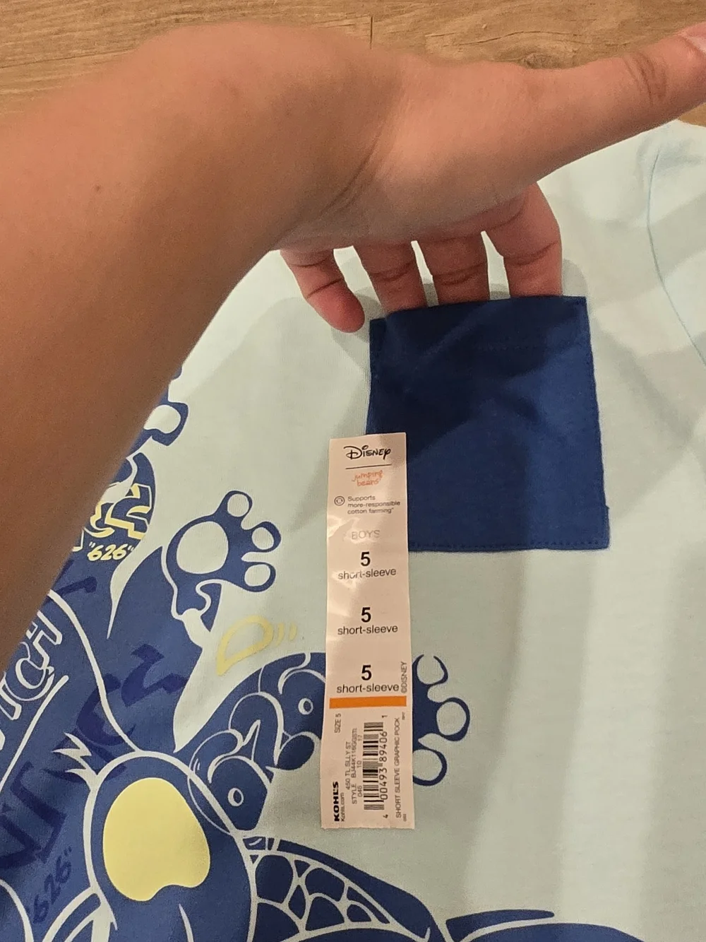 🌻 NWT Disney Lilo & Stitch Toddler / Boys Graphic Pocket Tee multi sizes 3T & 5