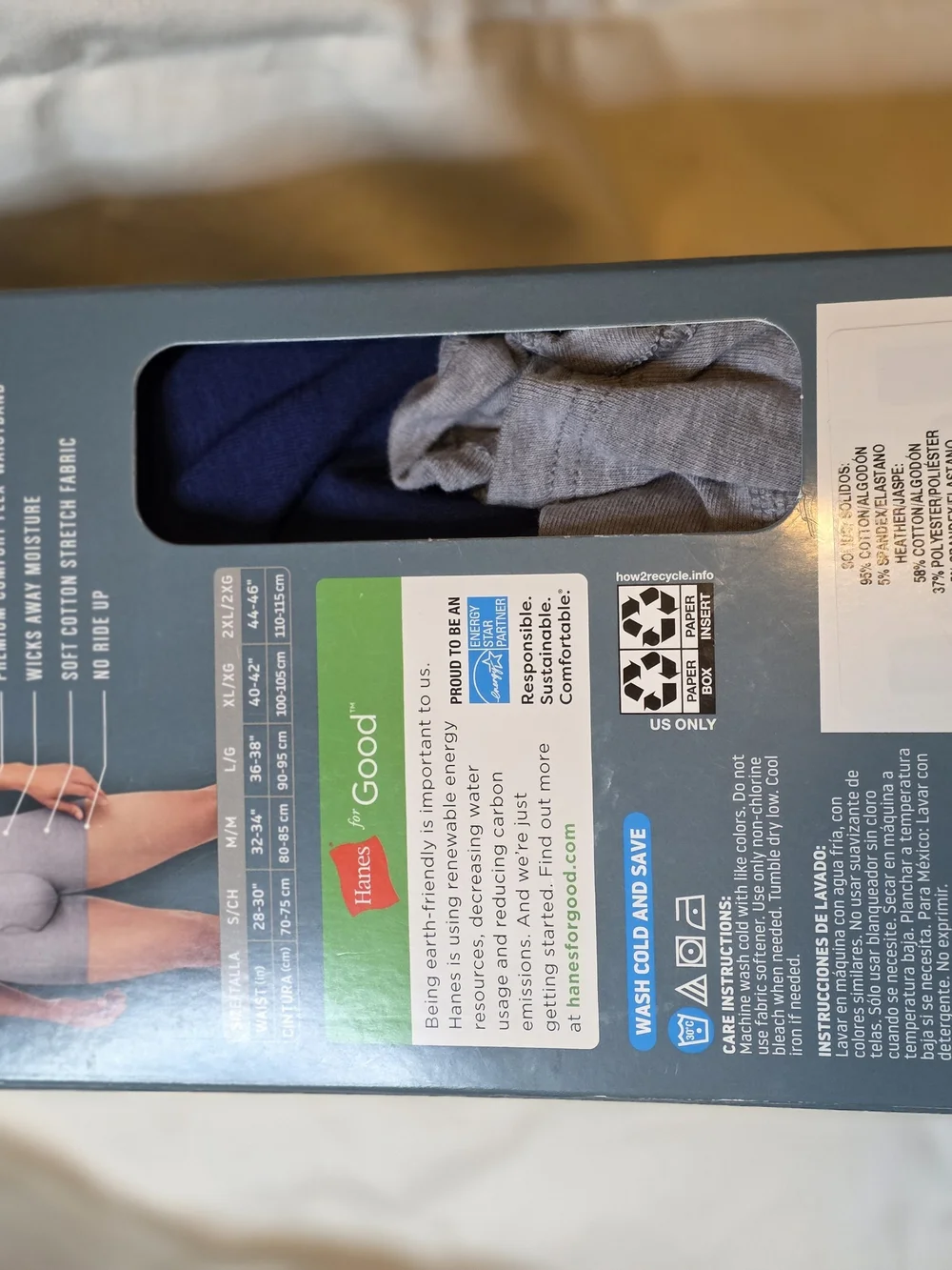 Hanes Men's Stretch Tagless Trunks - Gray, Teal, Maroon, Black