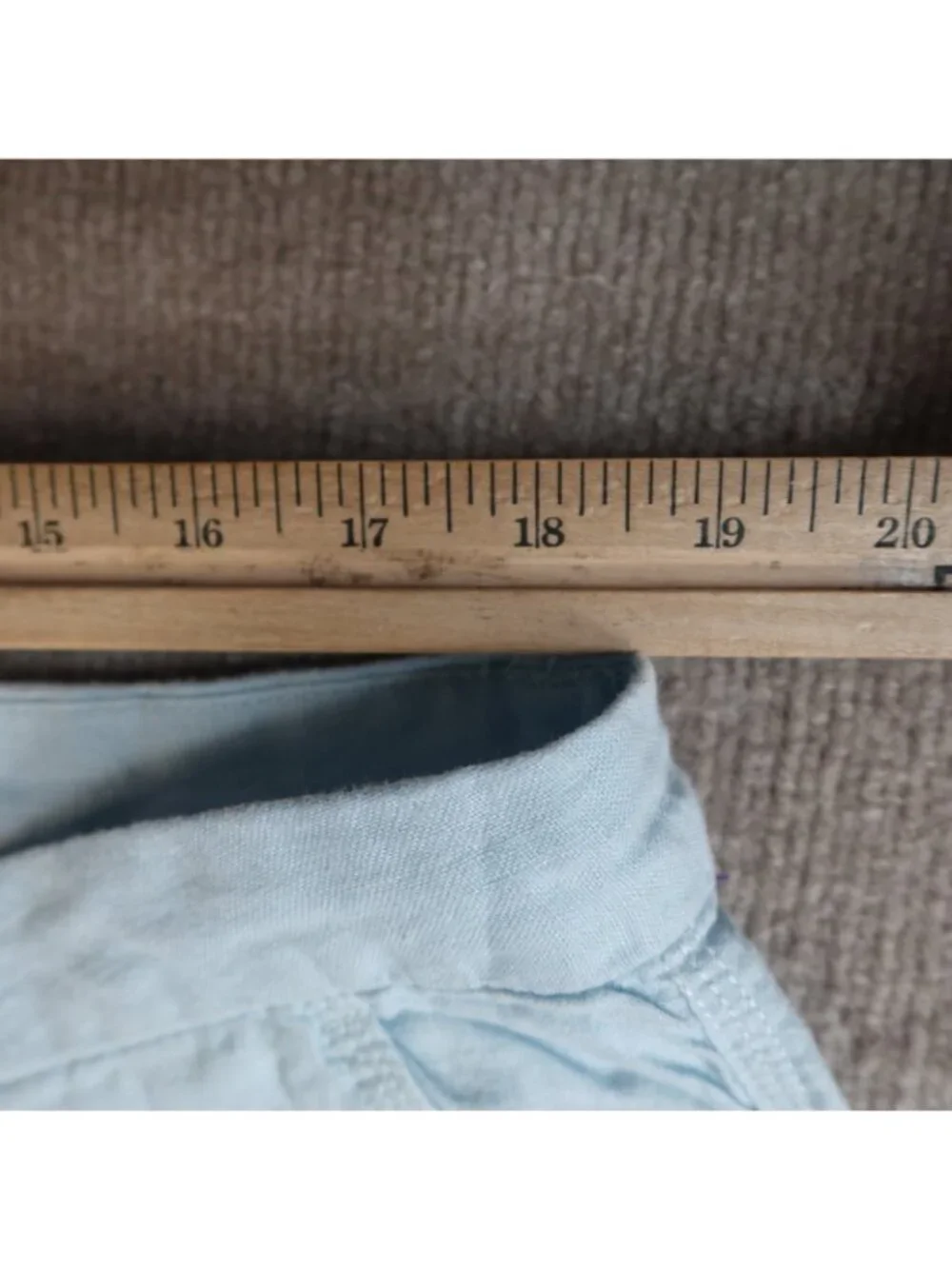 Onia Mens Shorts 38 Blue Solid 100% Linen Zip Fly 9.5
