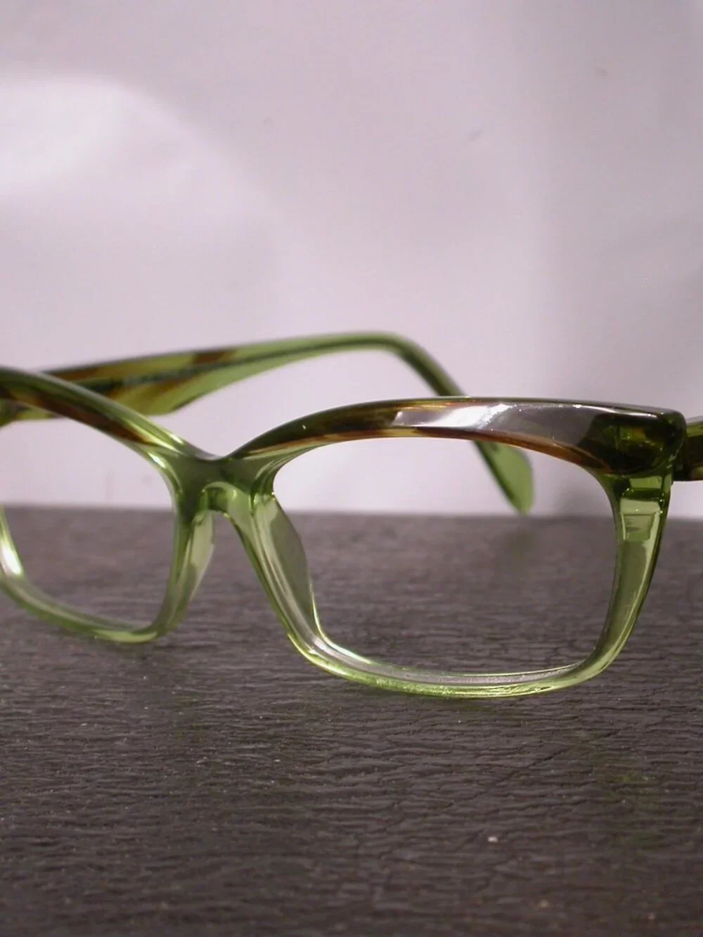 Face A Face Ebony Green Tortoise Stylish Eyeglasses Frames Hand Made in France