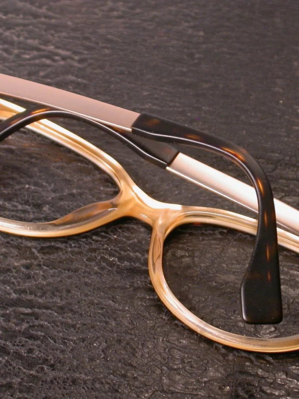 Fendi Gold and Tortoise Designer Eyeglasses Made in Italy