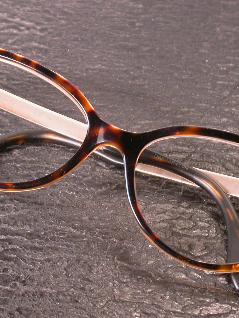 Fendi Gold and Tortoise Designer Eyeglasses Made in Italy