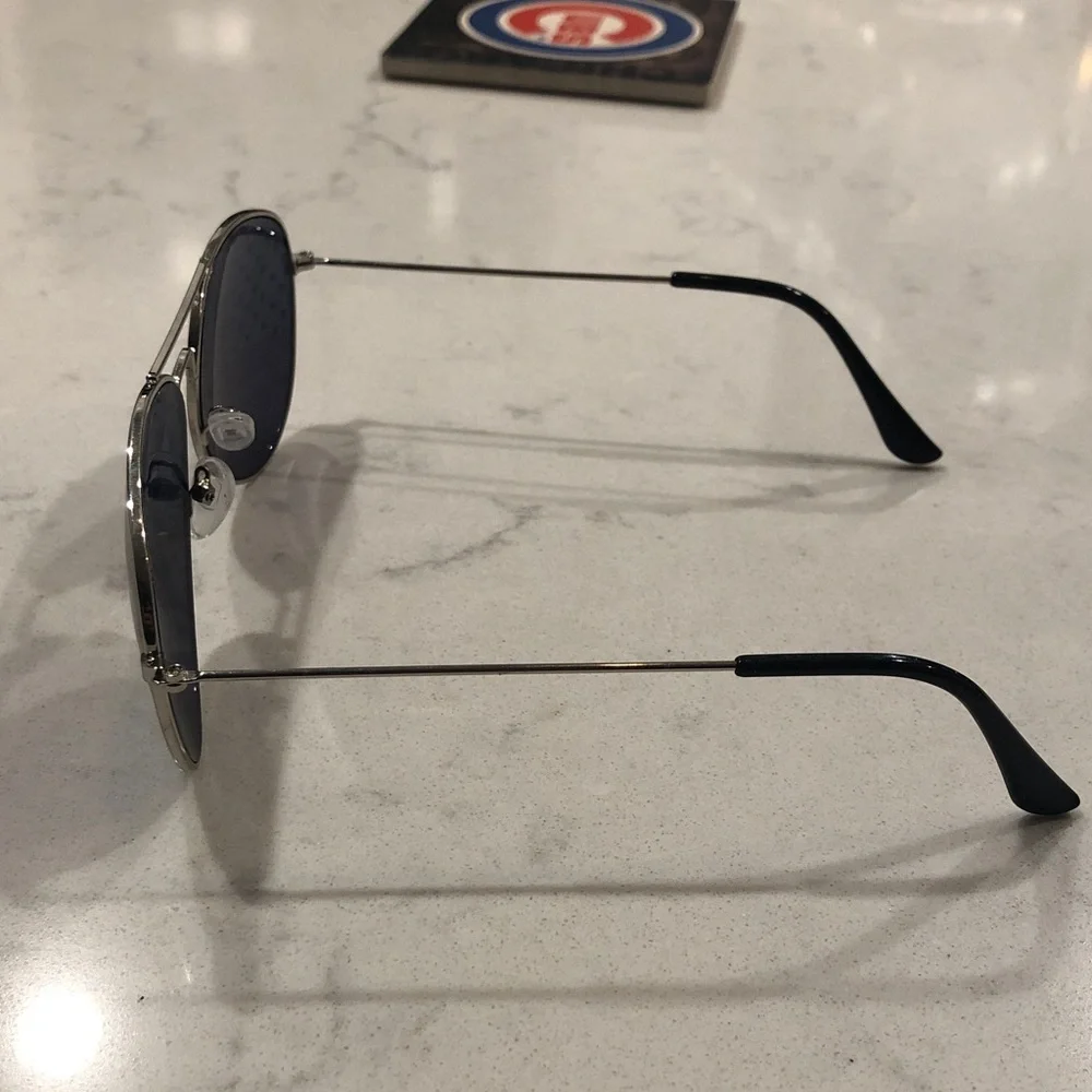 Aviator Sunglasses with American Flag Lenses