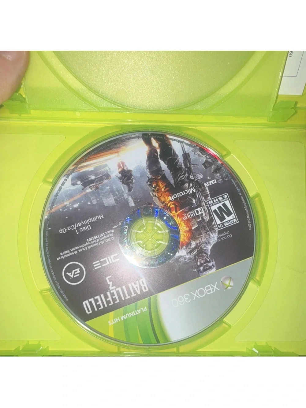 Battlefield 3 (Platinum Hits) for Xbox 360 - Green