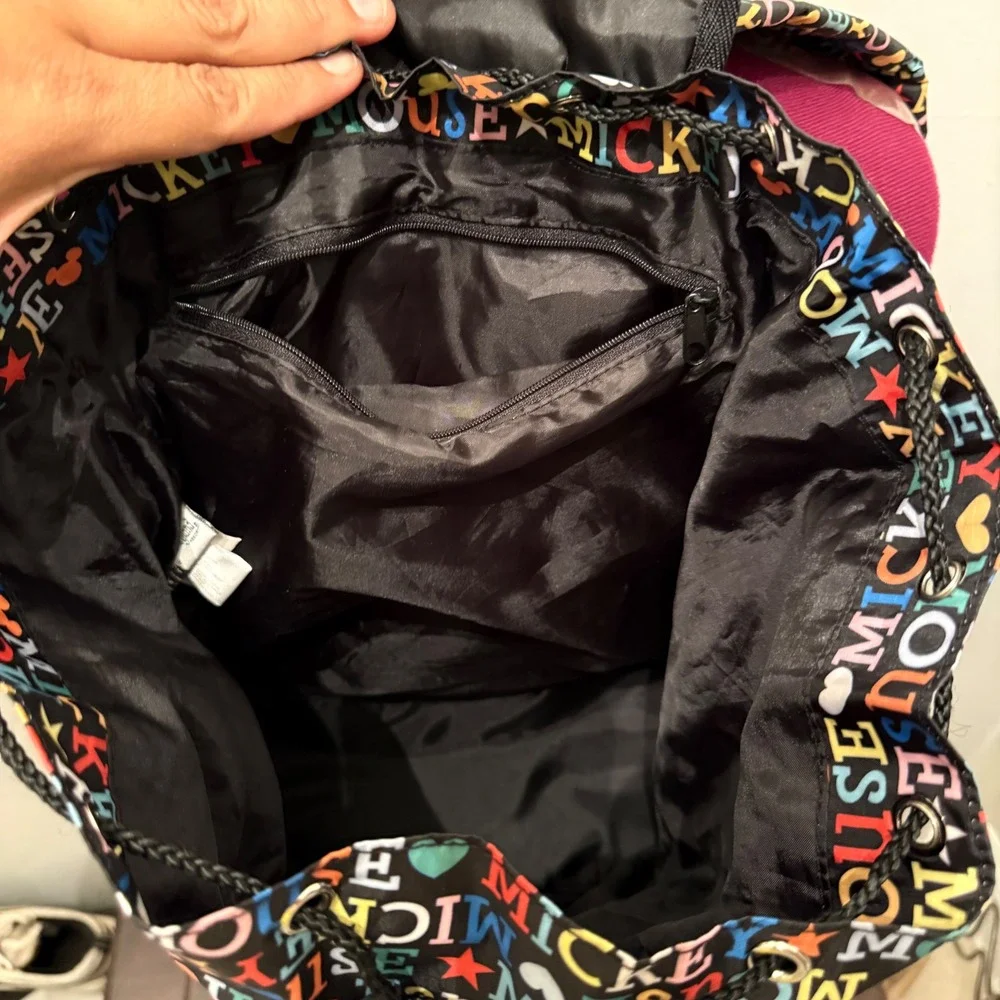 Disneyland Backpack Mickey Mouse All Over Print Multi-Color