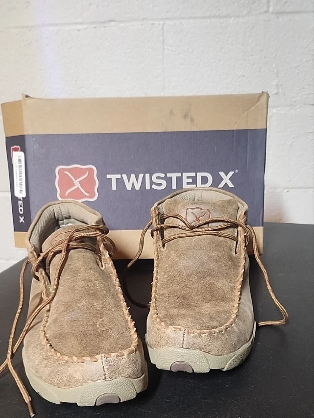 Twisted X Men's Tan Brown Suede Chukka Driving Moc