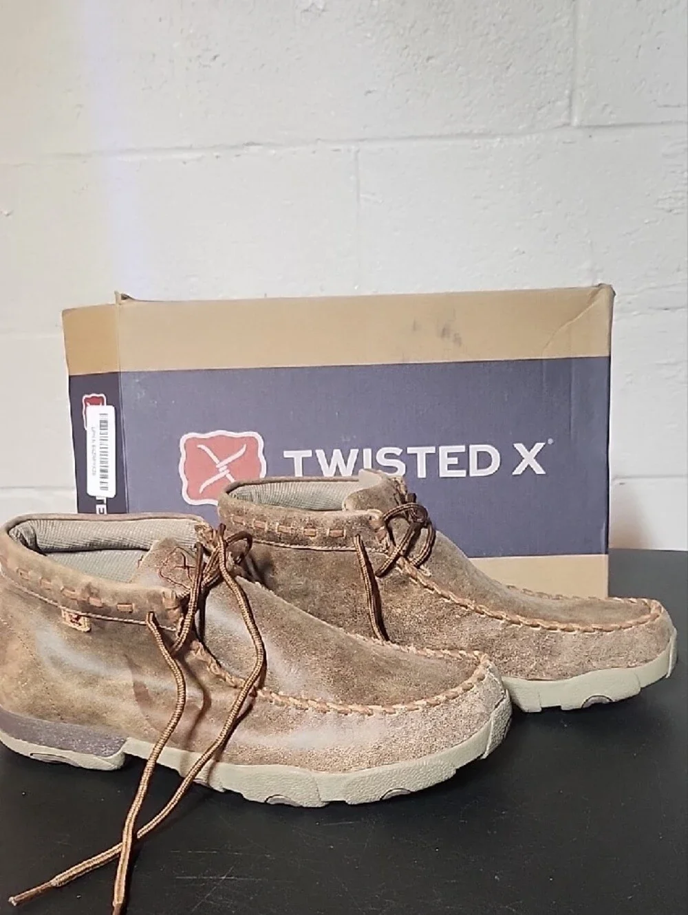 Twisted X Men's Tan Brown Suede Chukka Driving Moc