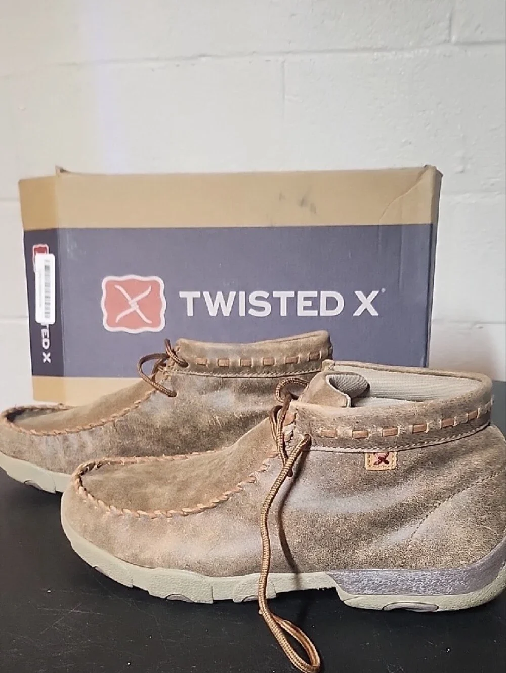 Twisted X Men's Tan Brown Suede Chukka Driving Moc