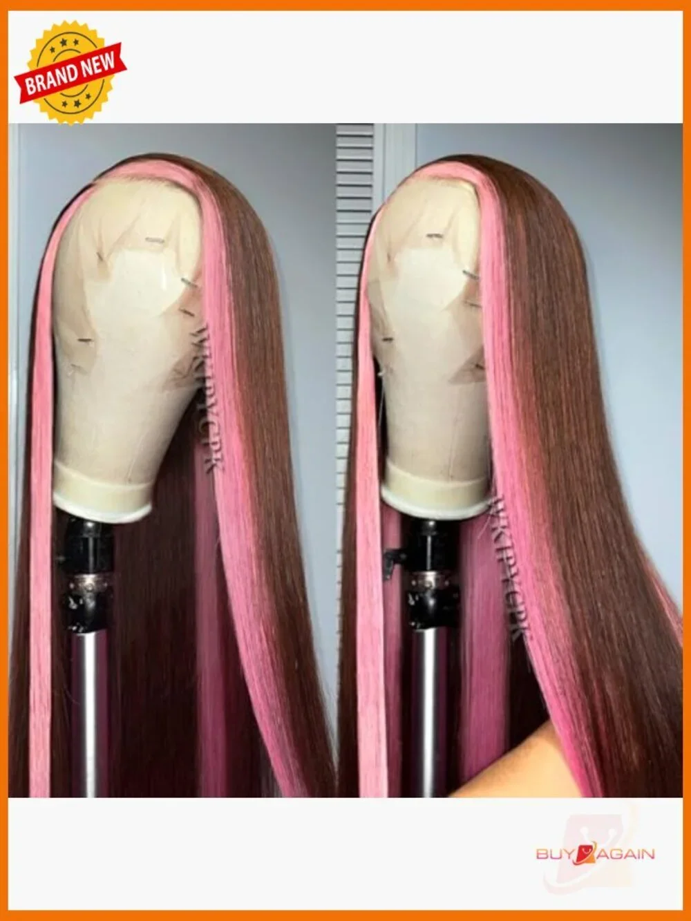 13x4 Lace Front Wig Long Straight Heat Resistant Synthetic Hair Pre Plucked