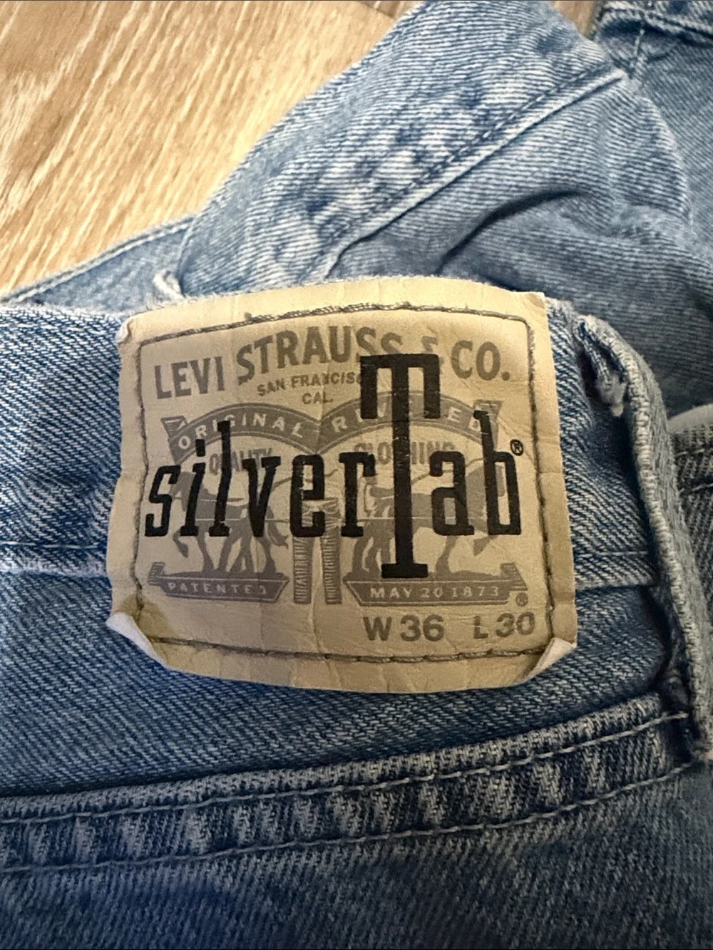 Vintage Levi Silver Tab Light Blue Wash Loose Jeans