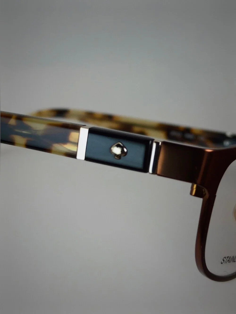 Kate Spade New York. Brown Copper  Stainless Steel Eyeglass Frames.