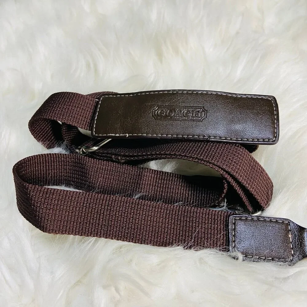 Coach Brown Webbing Strap