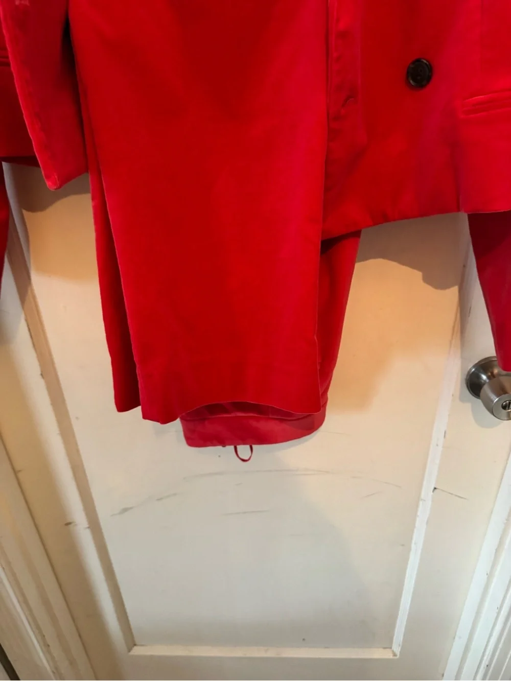J. Crew Red Velvet Suit size 10