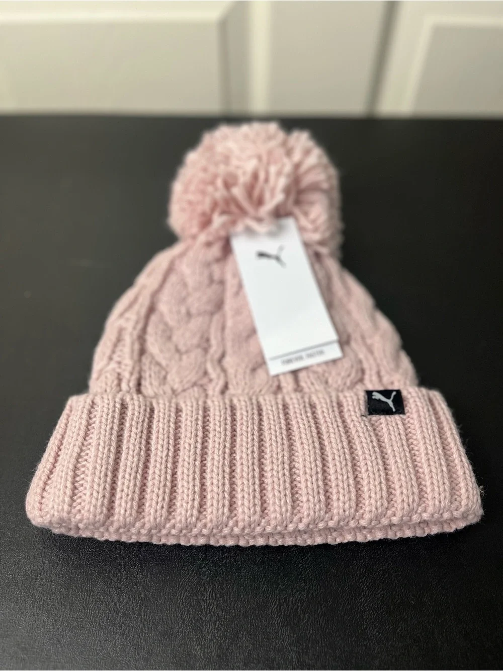 Puma Pink Knit Beanie