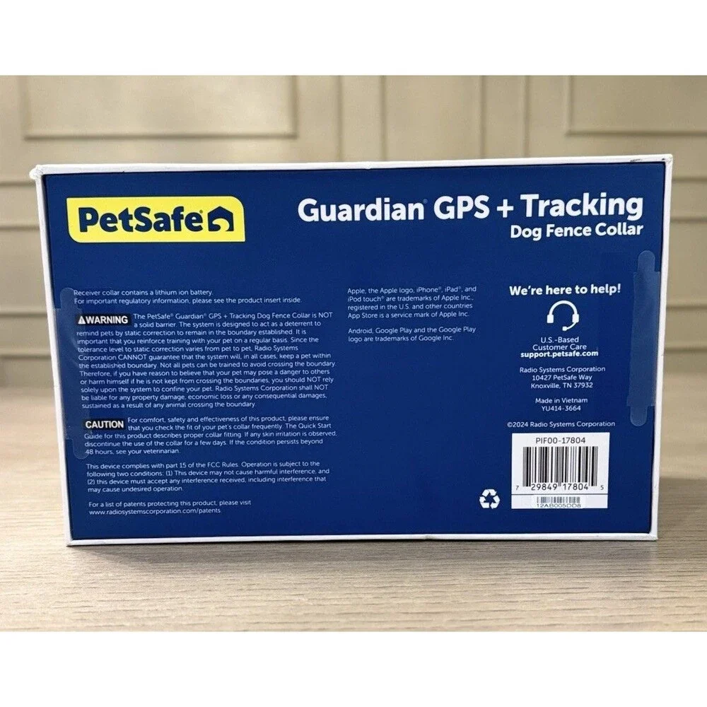 PetSafe Guardian GPS + Tracking Dog Wireless Fence Collar. Over 3/4 Acres . NEW