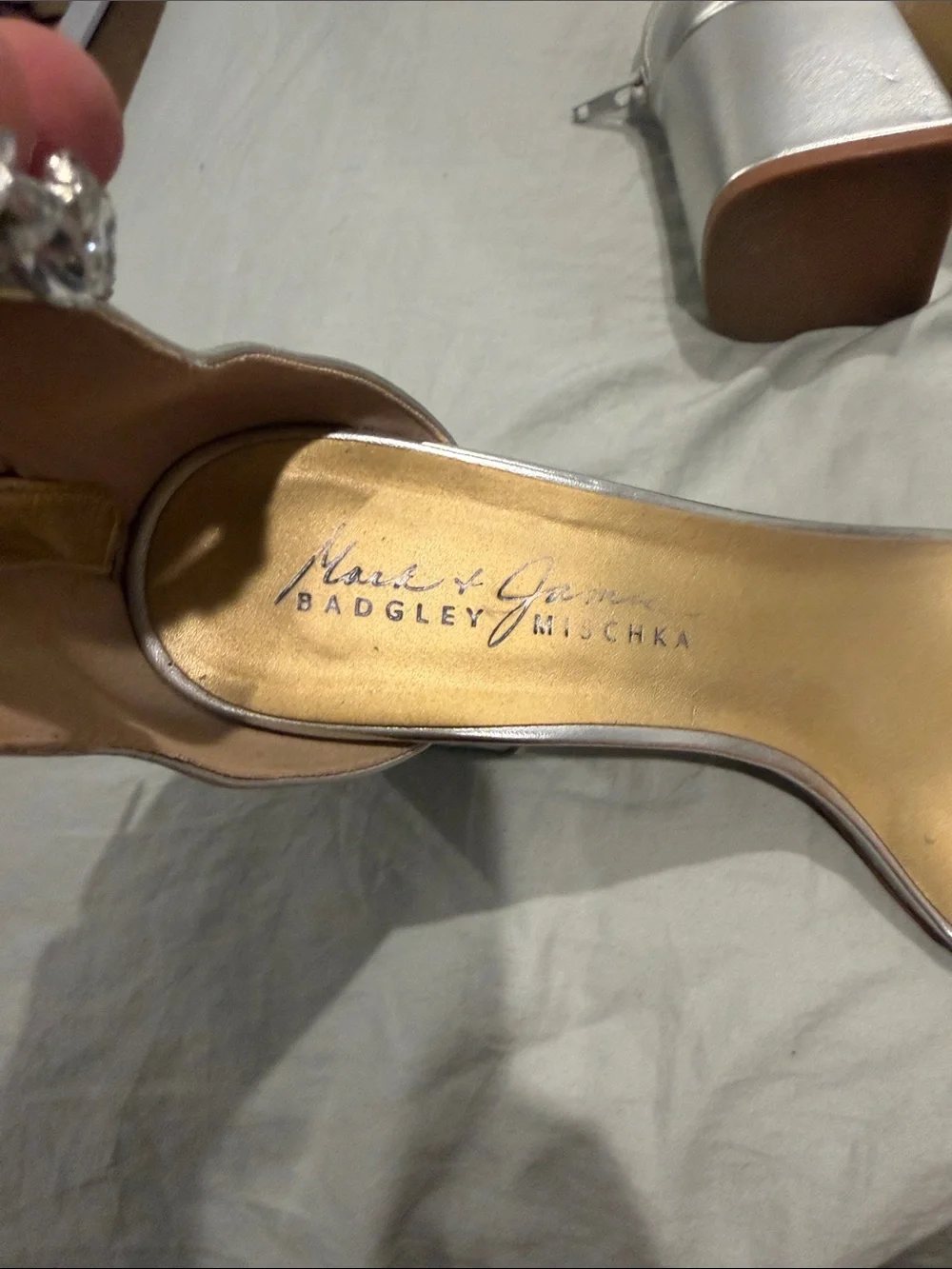 Bradgley Mischka elegant silver
