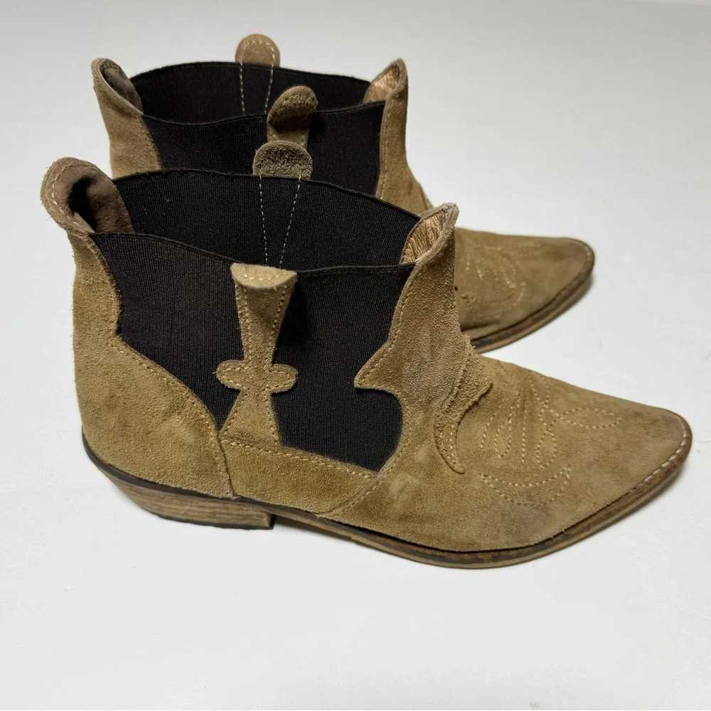 Ganni leather festivals boots