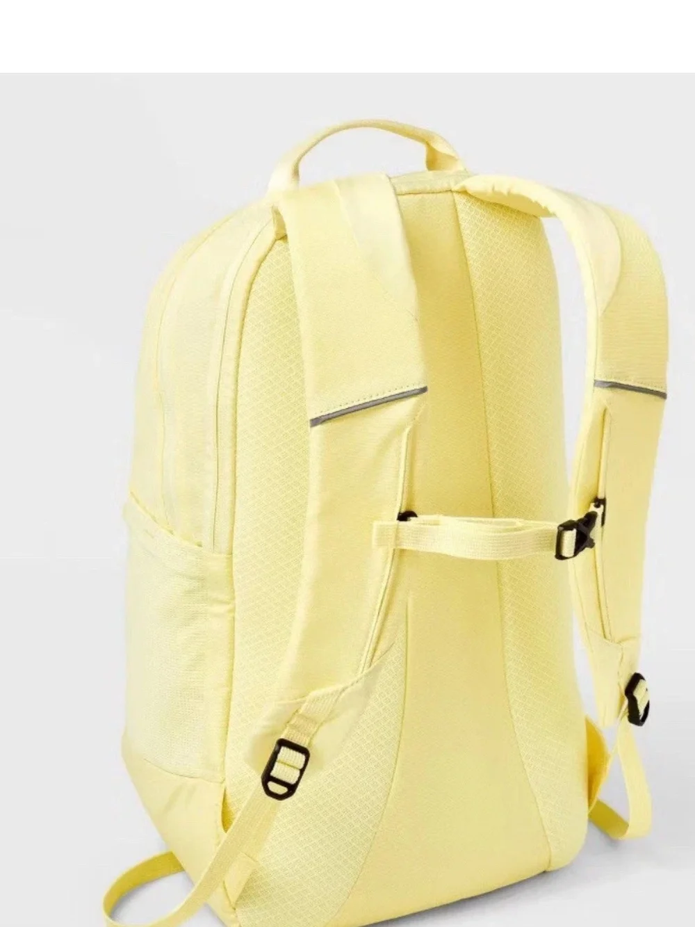 All In Motion 17.5 In Buttercream Yellow Water-resistant Backpack Book Bag NWT