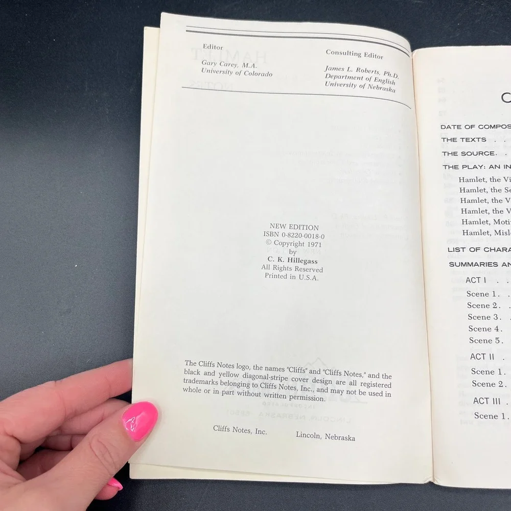 Cliffs Notes cliffs notes