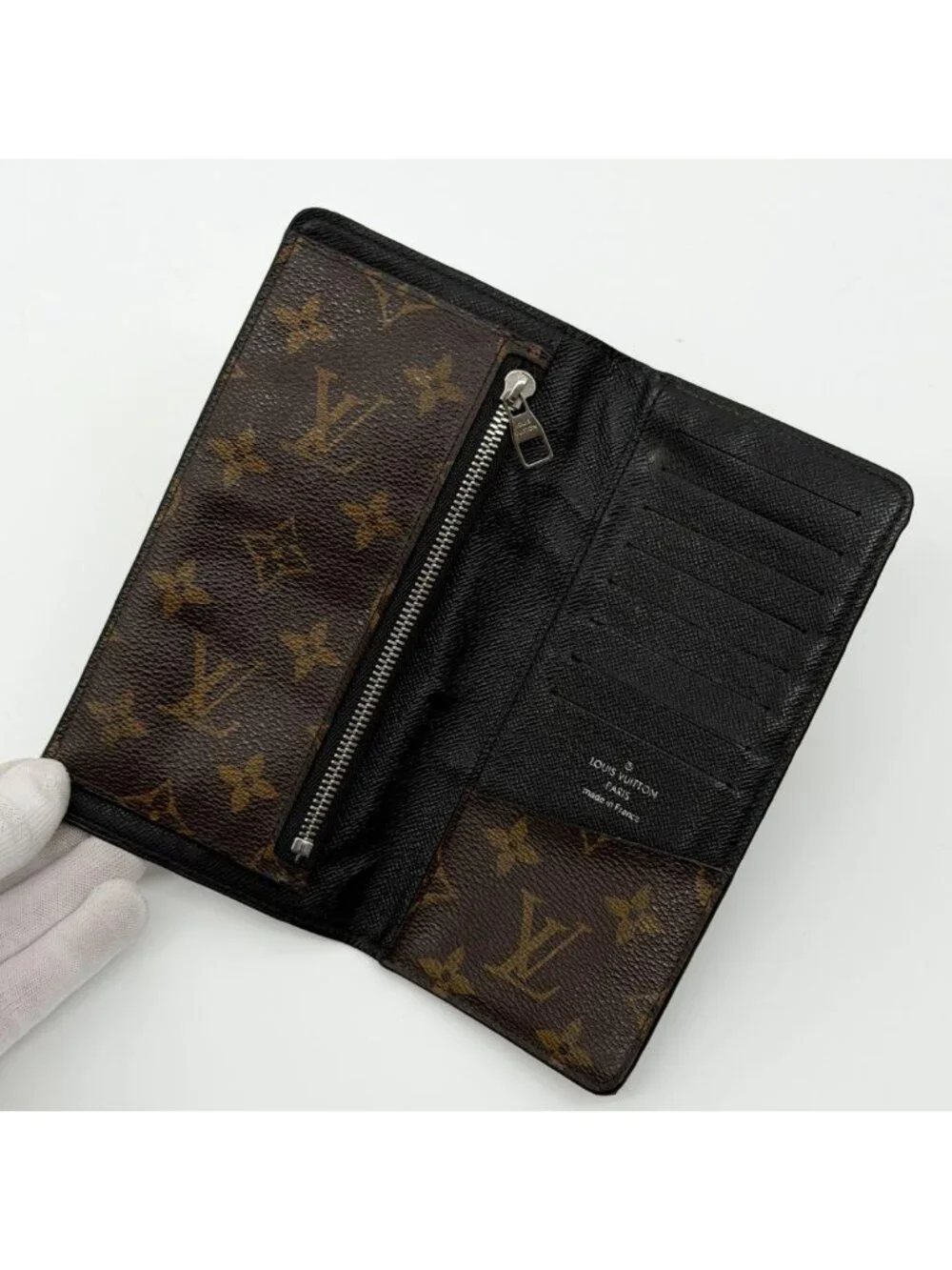 Louis Vuitton Portefeuille Tanon Brazza Macassar Monogram Wallet
