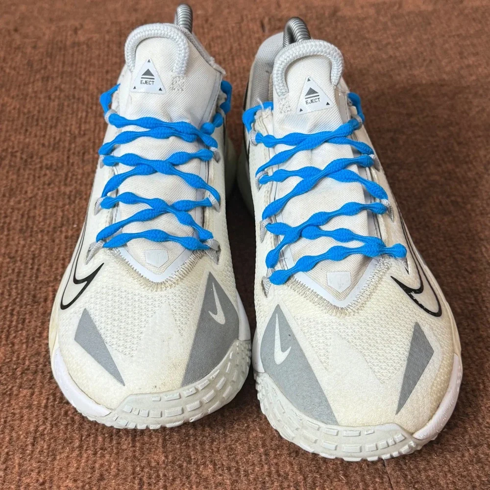 Nike Force‎ Zoom Trout 8 Turf Baseball Shoes White Blue DJ6522-100 Mens 7.5 B+